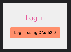 Admin UI OAuth login dialog